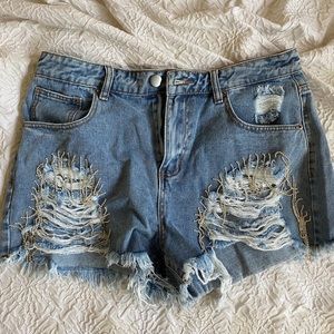 Bedazzled Jean Shorts